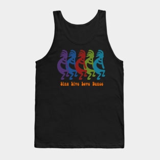 Sing, Live, Love, Dance Tribal Kokopelli Tank Top